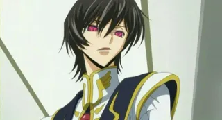 😒 Lelouch Lamperouge Code Geass Anime, Lelouch, Code Geass, Charakter, Protagonist telegram sticker