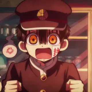 🕊 Hanako-kun Toilet-bound Hanako-kun anime, manga, hanako kun, school uniform, spiritual telegram sticker