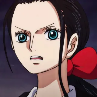 😧 Nico Robin One Piece Anime, Manga, One Piece, Nico Robin, Charakter telegram sticker