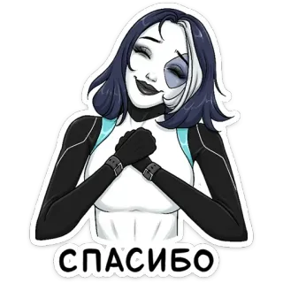 ☺️ СПАСИБО ขอบคุณ, รัสเซีย, การ์ตูน, สติกเกอร์, อนิเมะ telegram sticker
