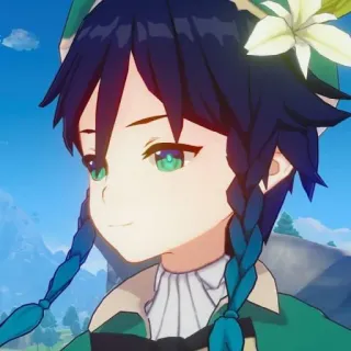 ✨ Venti Genshin Impact Anime, Video game, Genshin Impact, Venti, Karakter telegram sticker