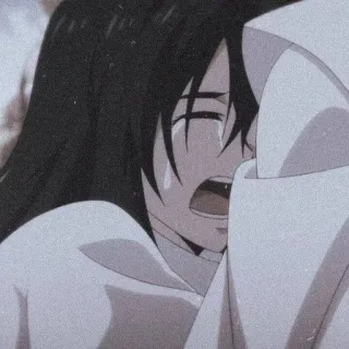 💔 anime, khóc, buồn whatsapp sticker