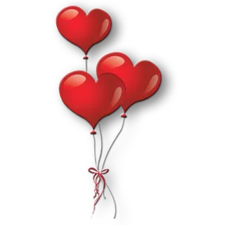 🎈 сердце, шары, любовь, красный, праздник, день святого валентина telegram sticker