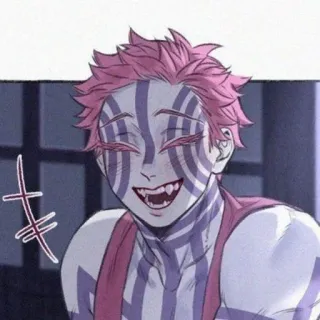 😄 Akaza Demon Slayer Аниме, Манга, Клинок, рассекающий демонов, Аказа, Демон, Высшая луна telegram sticker