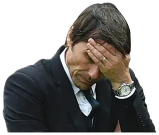 🤦 triste, molesto, llorando, hombre, emocional, fracaso whatsapp sticker