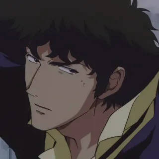 🚬 Spike Spiegel Cowboy Bebop Anime, Espaço, Cowboy, Spike Spiegel, Bebop, Desenho animado, Ficção científica whatsapp sticker