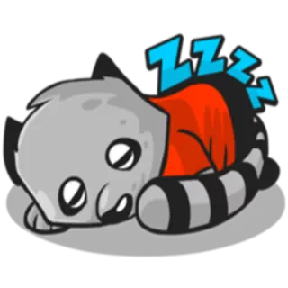 😴 ZZZ dormire, animale, carino, cartone animato, pisolino, riposo, sogno whatsapp sticker