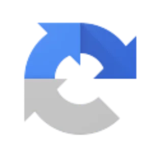 🔵 strzałka, odśwież, przeładuj, cykl, pętla, niebieski, szary telegram sticker