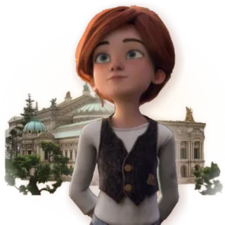 🙂 Félicie Ballerina animazione, ballerina, personaggio, Felicie, ballerino, film d'animazione whatsapp sticker