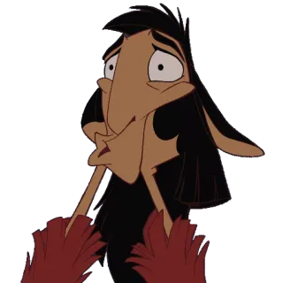 😱 Kuzco The Emperor's New Groove Desenho animado, Disney, Kuzco, Imperador, Lhama, Animação telegram sticker