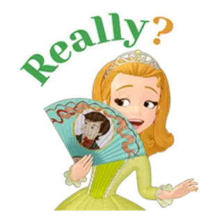 😦 Sofia the First Really? princesse, dessin animé, animé, Sofia, Disney telegram sticker