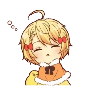 😴 Anime, Chibi, Carino, Assonnato, Cartone animato, Kawaii whatsapp sticker