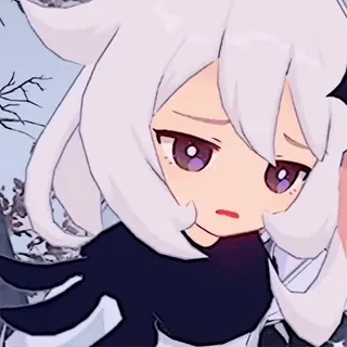 🍥 Paimon Genshin Impact 动漫, 派蒙, 伤心, 原神, 游戏, 可爱 whatsapp sticker