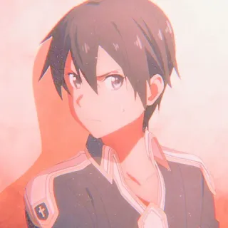 🥢 Kirito Sword Art Online Anime, Sword Art Online, Kirito, Pedang, Karakter anime telegram sticker