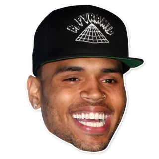 😄 Chris Brown B. PYRAMID personne, célébrité, chanteur, homme, musique telegram sticker