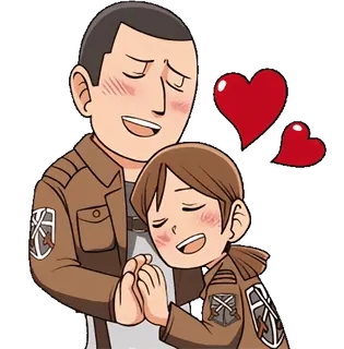 ❤️ Anime, Herzen, Zuneigung, Liebe, Süß, Paar telegram sticker