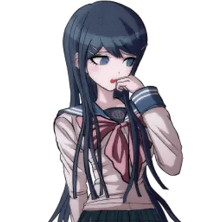 😨 Sayaka Maizono Danganronpa Anime, Ragazza, Uniforme scolastica, Danganronpa, Sayaka Maizono telegram sticker