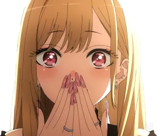 🙊 Anime, Garota, Loira, Personagem, Fofa, Mangá telegram sticker