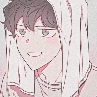 🐇 Anime, Cartone animato, Ragazzo, Personaggio, Illustrazione whatsapp sticker
