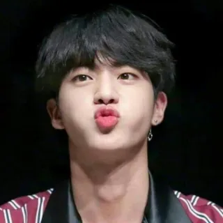 🐹 Jin Jin, BTS, K-pop, ca sĩ, nam, mặt hôn telegram sticker