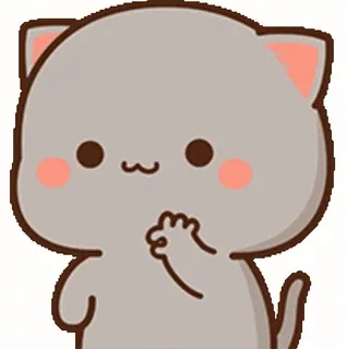 🌟 고양이, 귀여운, 복숭아, 모찌, 카와이, 새끼 고양이 whatsapp sticker