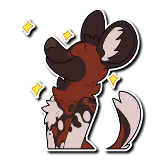 ✨ cane, brillantini, carino, animale, animale domestico telegram sticker