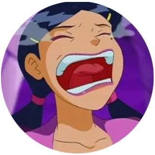😪 Alex Totally Spies! anime, menangis, kartun, sedih, Totally Spies telegram sticker