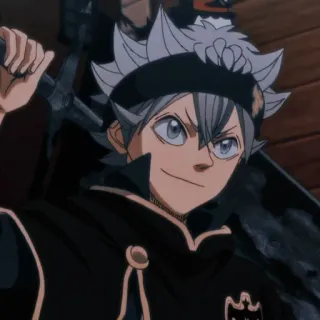 🎻 Asta Black Clover Asta, Black Clover, anime, manga, shonen, magic, fantasy telegram sticker
