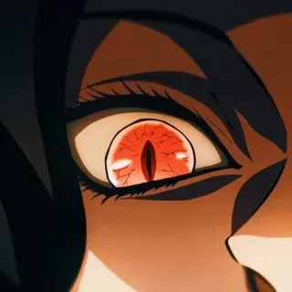 👁 目, アニメ, 悪魔 telegram sticker