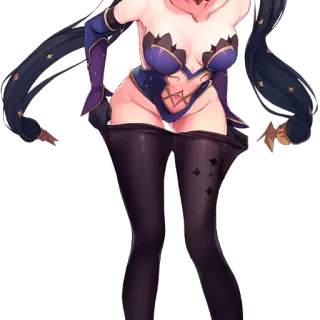 👙 anime, girl, mage, purple, stars, video game whatsapp sticker