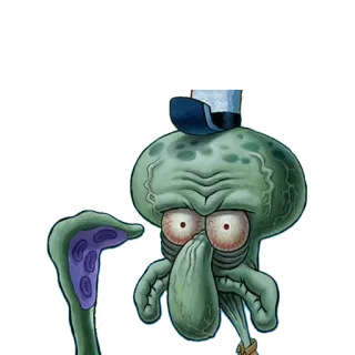 🙄 Squidward Spongebob Squarepants Thaddäus, Spongebob, Cartoon, Nickelodeon whatsapp sticker