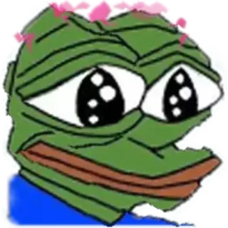 📎 Pepe the Frog pepe, rana, meme, cultura de internet, triste, lindo, animado whatsapp sticker