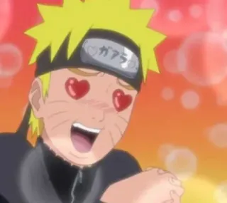 😍 Naruto ガアラ naruto, anime, olhos de coração, amor, gaara, japonês telegram sticker