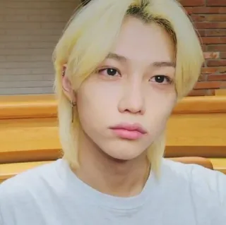 🥺 Felix kpop, idol, singer, male, portrait, person telegram sticker