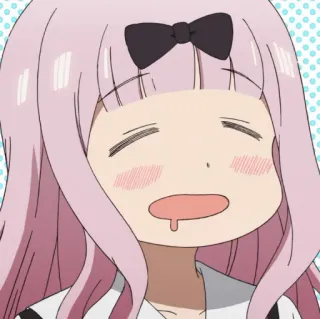 💈 Chika Fujiwara Kaguya-sama: Love Is War anime, chika fujiwara, kaguya-sama love is war, cute, funny, meme telegram sticker