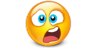 😳 Emoji, Verängstigt, Gesichtsausdruck, Cartoon, Gesicht whatsapp sticker