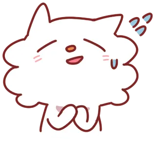 😅 kot, kreskówka, słodki, emotikon, naklejka, kawaii, anime telegram sticker