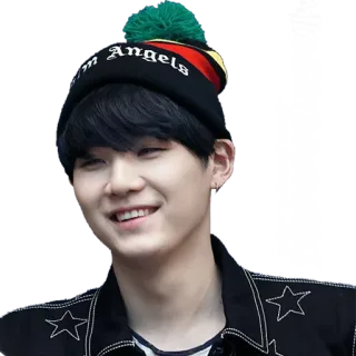 😁 MIDNIGHTIMEMORIES osoba, uśmiech, kapelusz, portret, kpop, idol, fanmade telegram sticker
