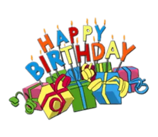 🎁 HAPPY BIRTHDAY aniversário, celebração, presentes, velas, festa telegram sticker