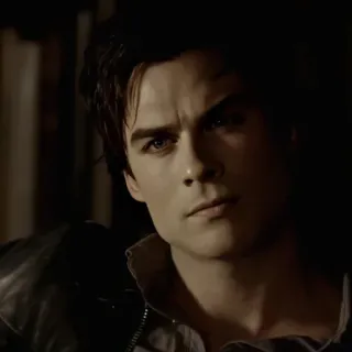 🩸 Damon Salvatore The Vampire Diaries Damon Salvatore, Pamiętniki wampirów, Ian Somerhalder, wampir, portret, telewizja, serial TV, postać telegram sticker