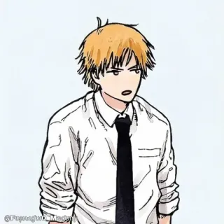 🪚 Denji Chainsaw Man Anime, Manga, Chainsaw Man, Denji, Charakter, Cartoon telegram sticker