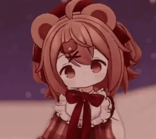 🐻 Anime, Chibi, Schattig, Beer, Kawaii, Personage telegram sticker
