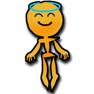 😇 Emoji, Anjo, Smiley, Fofo telegram sticker