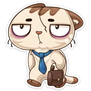 Котик от @TgSticker telegram stickers