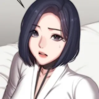 💭 kobieta, anime, manga, portret, azjatycka, obojczyk telegram sticker