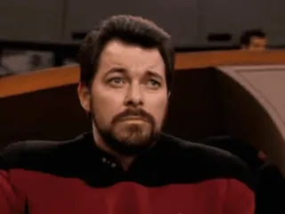 ❓ William Riker Star Trek: The Next Generation สตาร์ เทรค, วิลเลียม ไรเกอร์, ผู้บัญชาการไรเกอร์, โจนาธาน เฟรคส์ telegram sticker