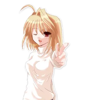 🔫 anime, chica, lindo, personaje telegram sticker