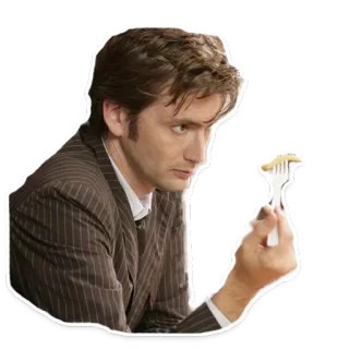 🍟 David Tennant Doctor Who dottore, doctor who, david tennant, tv, fantascienza, sci-fi telegram sticker