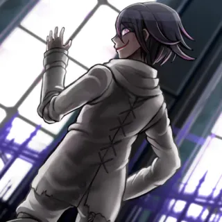😀 Kokichi Oma Danganronpa V3: Killing Harmony Аниме, Danganronpa, Кокичи Ома, Персонаж, Фиолетовый, Злодей telegram sticker