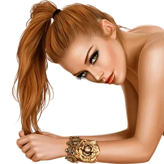 👩‍🦰 femme, portrait, rousse, beauté, mode, glamour telegram sticker